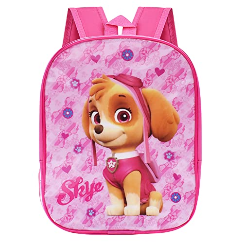 Babioms Sac à Dos Enfant La Pat ’Patrouille Cartable Filles Mighty Pups,Sac à Dos Pat Patrouille Enfant pour Ecole Maternelle, Crèche Garderie, Primaire