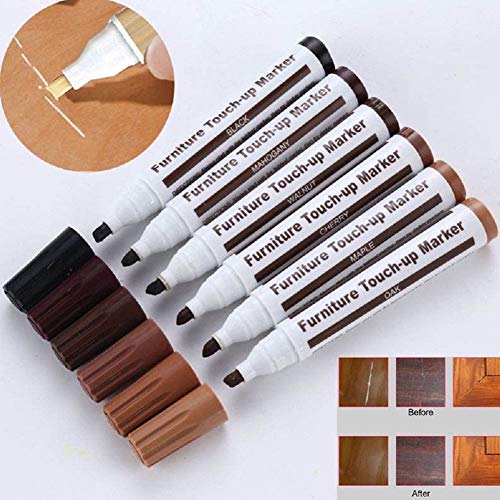 Faderr Furniture Touch Up Pen Marker Repair Wood Floor Cabinet Laminate Scratches Furniture Marker Magic Scratch Cover Touch up Pens Repair(Black) - Image 4