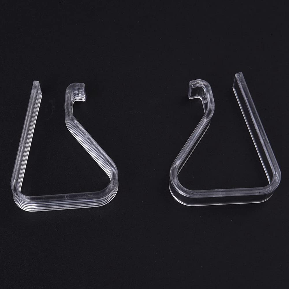 liovitor Tischdeckenklammern, Kunststoff, transparent, 20 mm