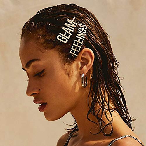 image for Messen Rhinestones Letter Hair Clips Diamante Crystal Word Hair Pins M