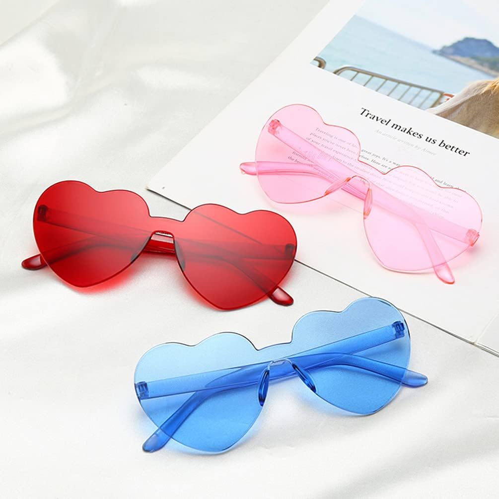 Amosfun 3Pcs Harry Styles Occhiali Cuore Cuori Rossi Festival Occhiali da  Sole Occhiali da Sole Donne Amore- Cuore- Una Forma di Occhiali da Sole del  Cuore di Amore- Occhiali da Sole :