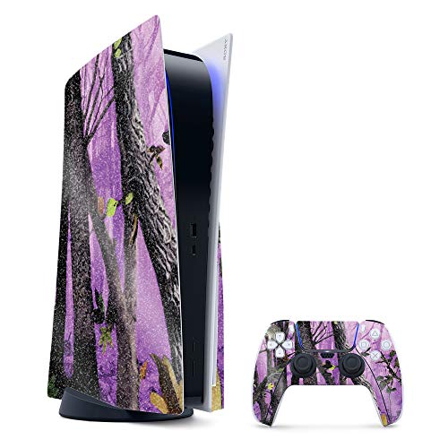 MightySkins PS5 Bundle Purple Tree Camo Skin