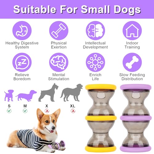 GOTDYBST 2 Stück Hundespielzeug Intelligenz, Interaktives Hundespielzeug, Slow Feeder Für Hunde Zur Verbesserung Der Verdauung, Hundezubehör Für Kleine Und Mittelgroße Hunde