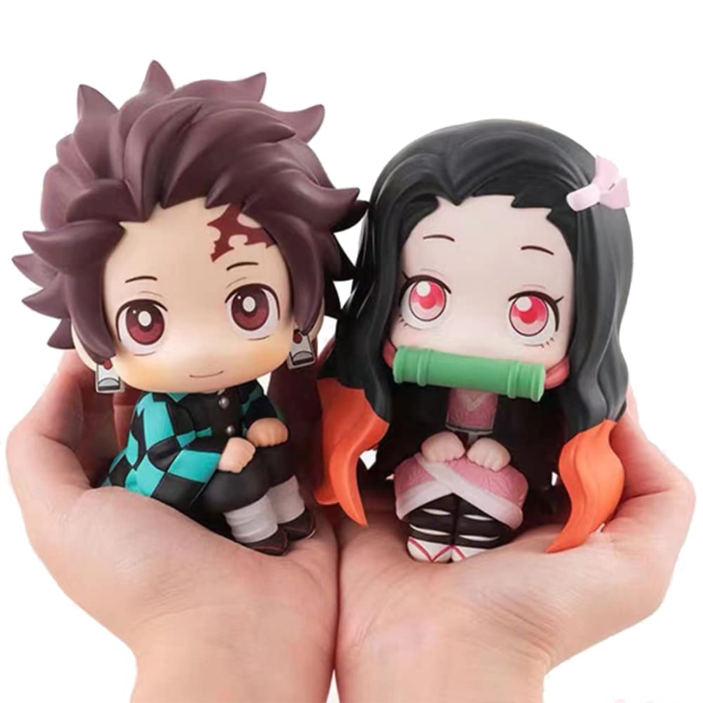 Ubephant Demon Slayer Nezuko Kamado Figur 9cm – Anime PVC Ornament, Sammelfigur Für Geburtstag, Auto-Deko & Wohnzimmer