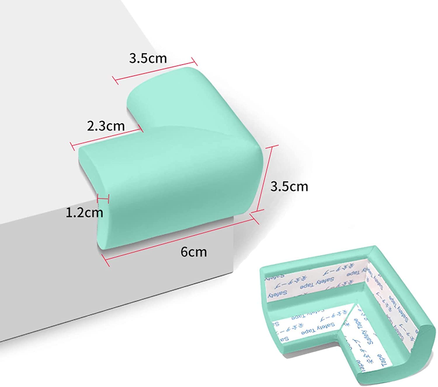 Protezioni angolari di sicurezza, Protezioni angolari da tavolo for bambini, Protezioni angolari for mobili, A prova di bambino e Sicurezza dei bambini in tutta tranquillità, Kit di protezione in schi