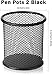 TIECHI 2 Pack Mesh Metal Pen Holder for Desk, 3.54×3.85IN Pencil Holder Workspace Organizers for School Office- Desk Accessories & Storage Products, Black