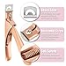 Dr.Nail Acrylic Nail Clippers, Nail Cutter for Nail Tips with Magnet Sizer, Stainless Steel Nail Clipper Trimmer Ideal for Artificial & False Nail Clipping