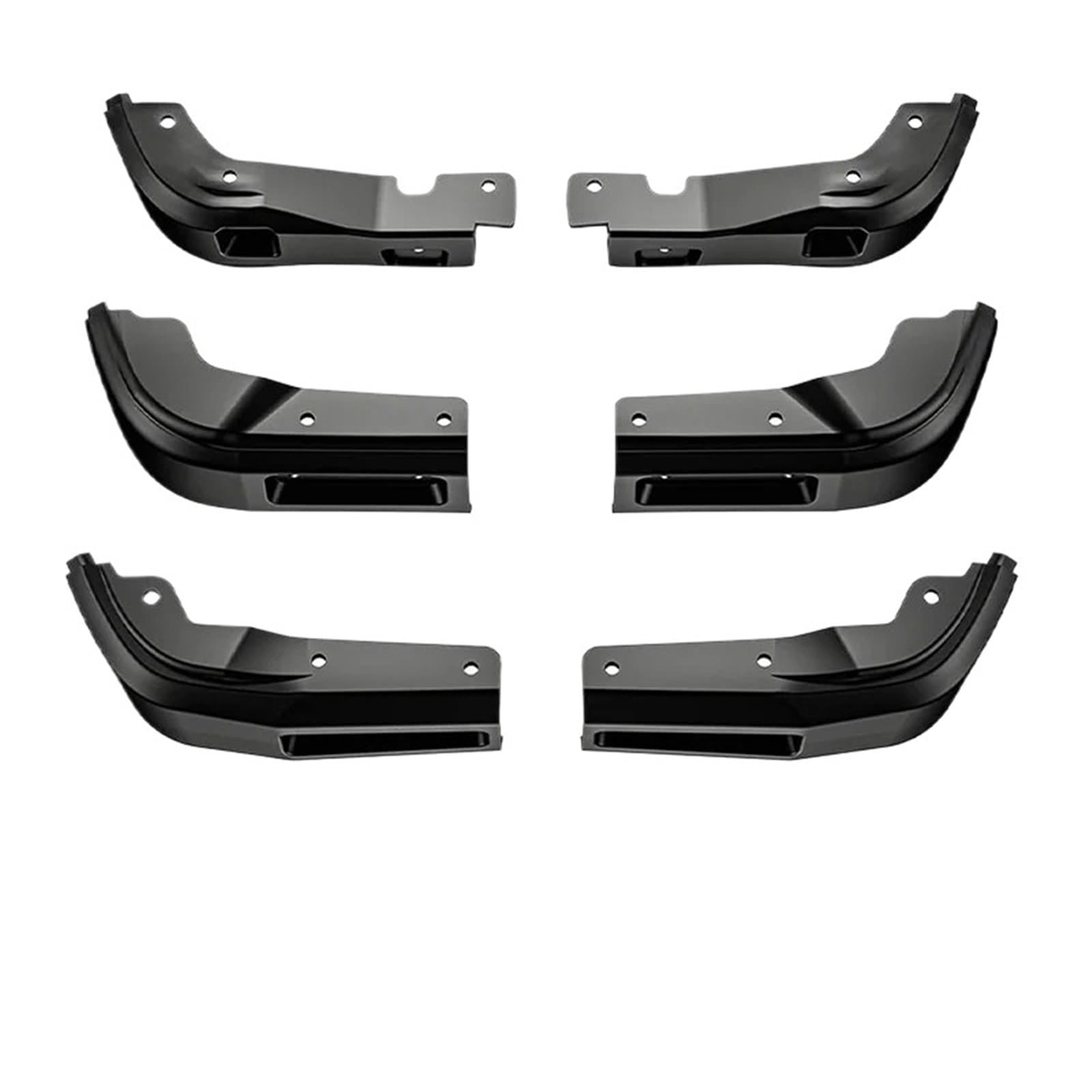 bavettes de voiture Convient pour GMC Sierra 1500 2019-2026 accessoires garde-boue avant et arrière sans perçage 6 pièces