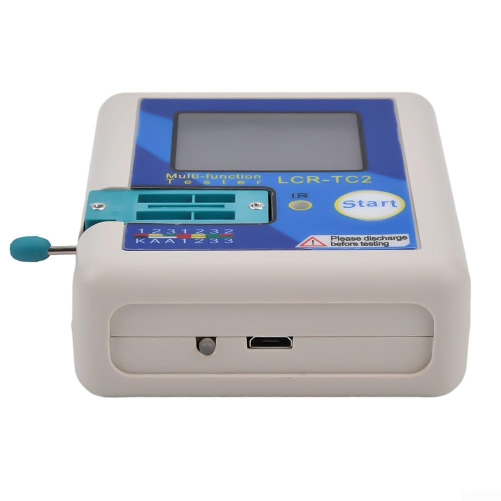 LCR-TC2 Transistor-Tester, elektronischer Komponententester, Grafikdisplay, Dioden-Trioden-Widerstands-MOS-SCR-ESR-Induktor-Messgerät