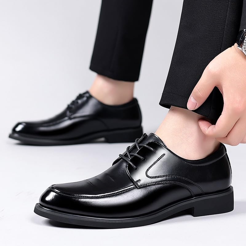 Dress Formal Shoes for Men Lace Up Elevator Shoes Sandals Men Dress Shoes Leather Men Height Formal Shoes Pointed Businessmen Oxfords Suit Shoes2