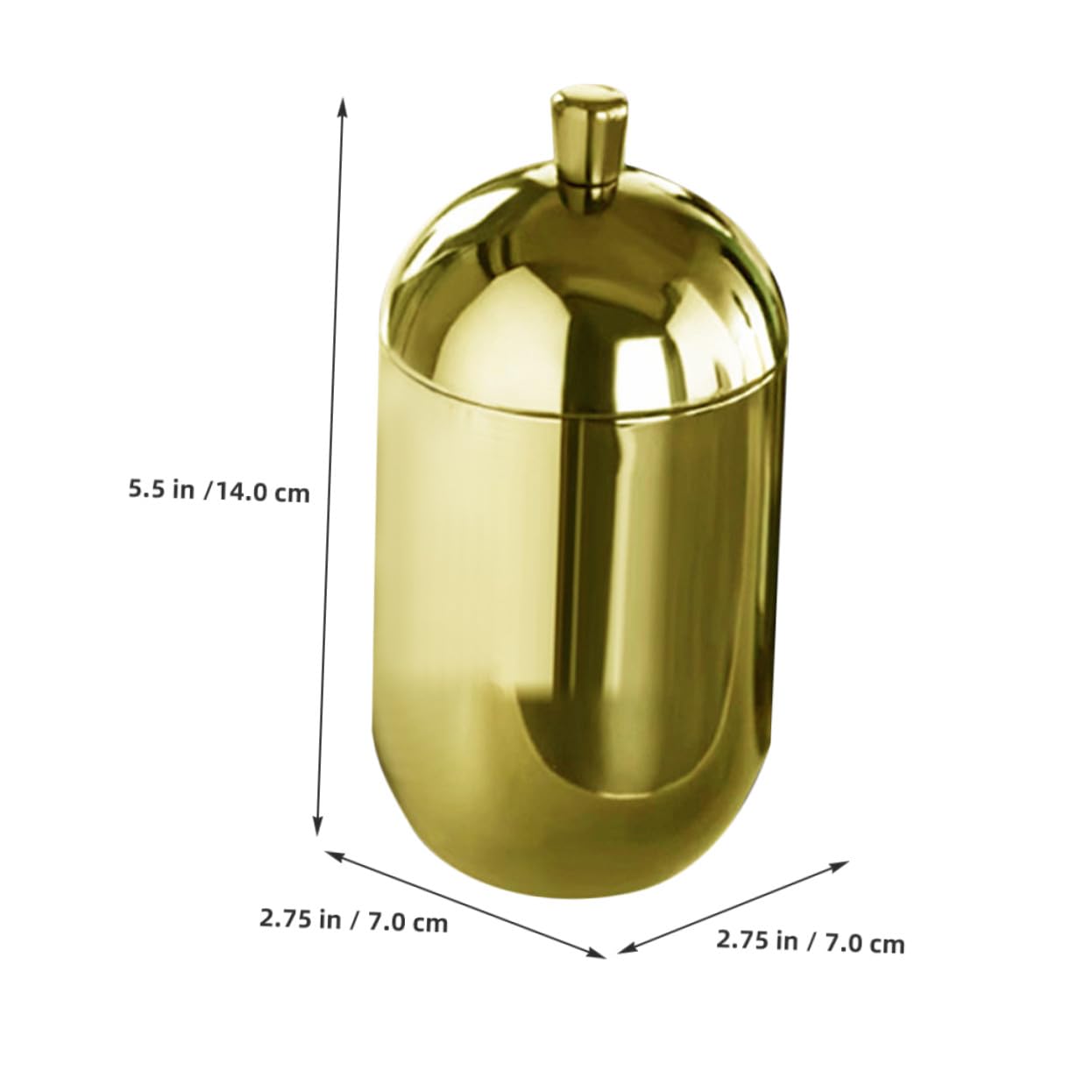 Wiederbefüllbare Diffusorflasche Leer aus Edelstahl in Gold
