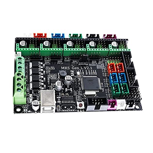 Lysee 3D Printer Parts & Accessories - 3D Printer Board Gen-L V1.0 Controller Support A4988/TMC2208/2209TMC2100 Drivers - (Color: Black)