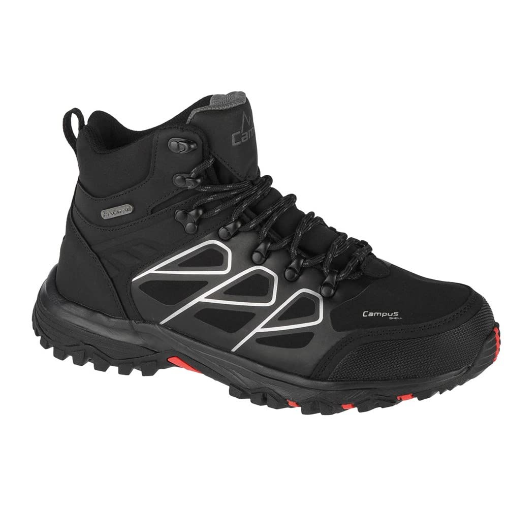 Campus Men's Cm0105321200_43 Trekking Shoes, Black, 10 UK