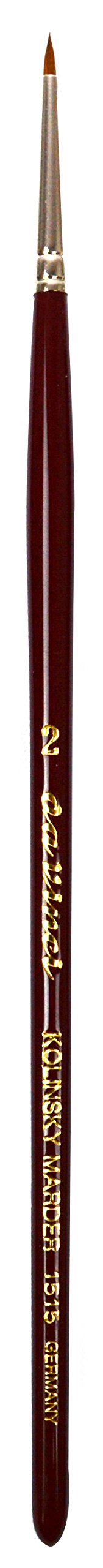 da Vinci Watercolor Series 1515 Maestro Paint Brush, Extra Short Retouching Kolinsky Red Sable, Size 2 (1515-2)