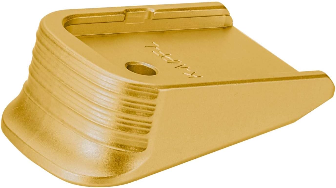 NDZ Performance Magazine Base Plate Finger Extension for Glock 20 21 29 30 40 41 Gen 1-4 in 10mm .45 Laser Engraved Anodized Aluminum - Choose Design & Color