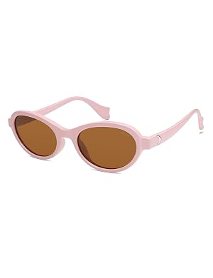 SOJOS Ocean Collection Polarized Retro Oval Small Sunglasses Womens Recycled Plastic Frame Eco-Friendly UV400 Echo