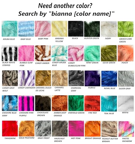 Bianna Lime Green Faux Fur Fabric, by The Yard, American Seller, Luxury Shag Shaggy Material for Crafting, Sewing, Costumes, Fursuits, Home Decor (20x20 inches)