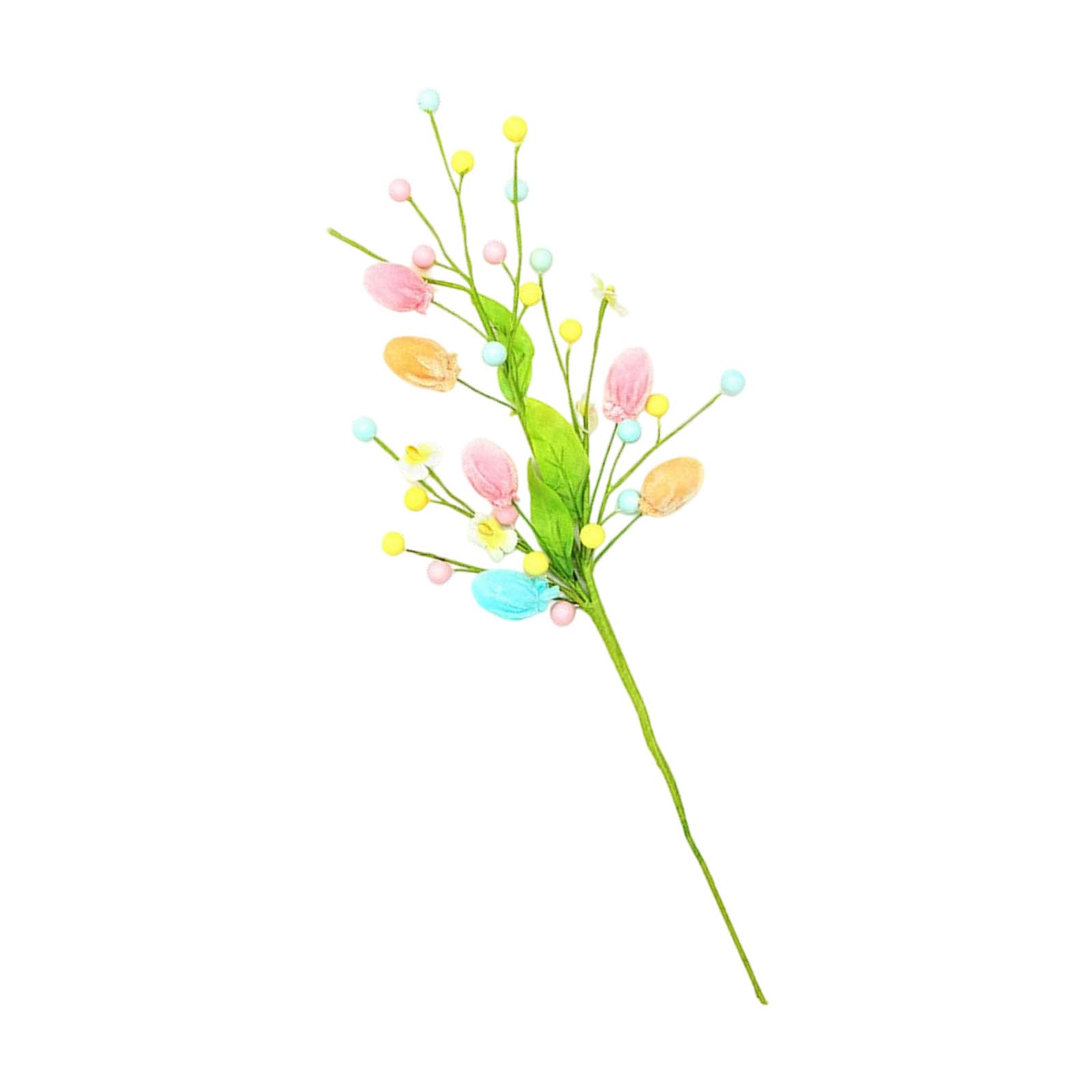 hogtnd Simulated Foam Berries Easter Eggs Artificial Fruit Branch for Holiday Party Decoration Vase Flower Arrangements Foam