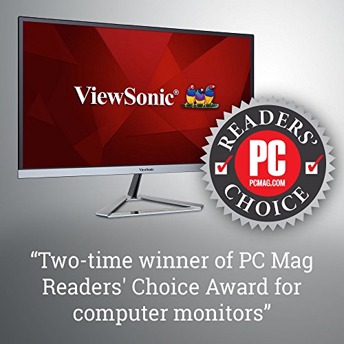 Image of ViewSonic VX2276-SMHD 22 Inch 1080p Monitor, IPS Display with Ultra-Thin Bezels and Eye Care Technology for Home and Office Entertainment, DisplayPort, HDMI, and VGA Inputs