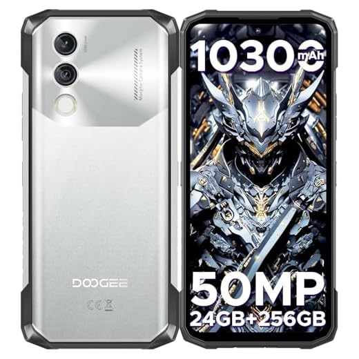 DOOGEE Blade10 Power Telephone Poratble Incassable Android 14, 24Go + 256Go/TF 2TB, 10300 mAh, 6,6”HD+ IPS, Caméra 50MP, Octa-Core Smartphone Incassable, P68/IP69K/NFC/Face ID/3 Fentes pour Cartes