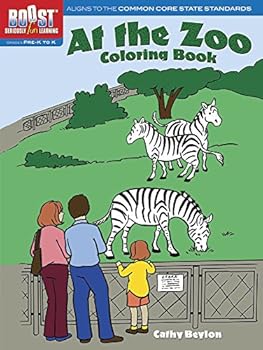 Paperback BOOST At the Zoo Coloring Book (BOOST Educational Series) Book