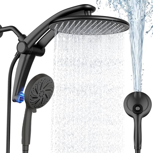 Shower head with magnetic dual shower system