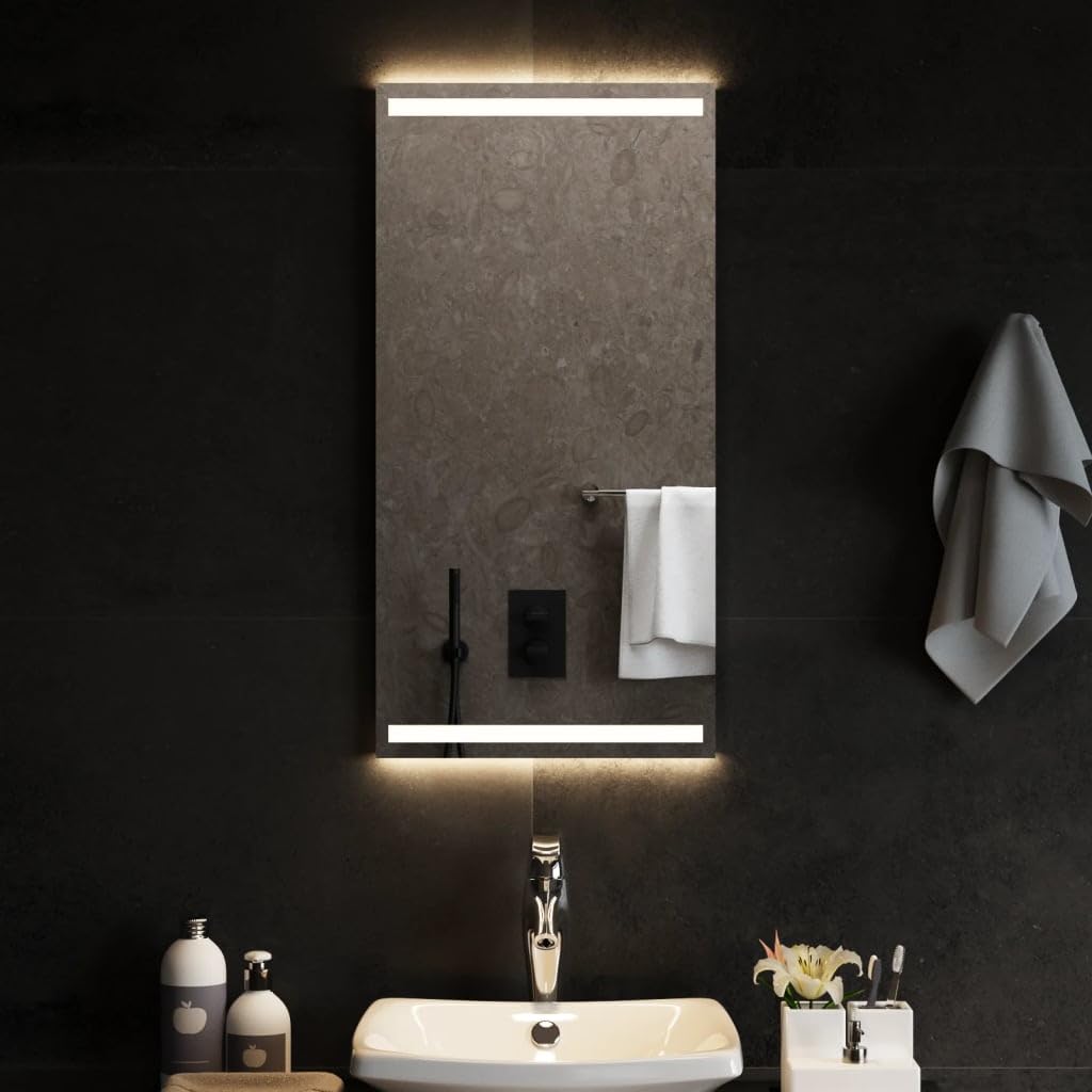 Miroir de Salle de Bain à LED 40x80 cm avec Éclairage Intégré Modèle 3154064