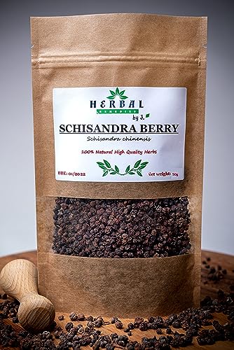 Schisandra Tea Whole Berry/ 50g of dried fruit/Schizandra Five Flavours / - Herbal Remedies by J. - Cytryniec chinski