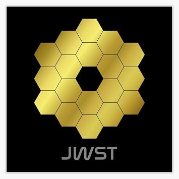 Leyland Designs James Webb Space Telescope Bumper Sticker Window Water Bottle Decal 5""
