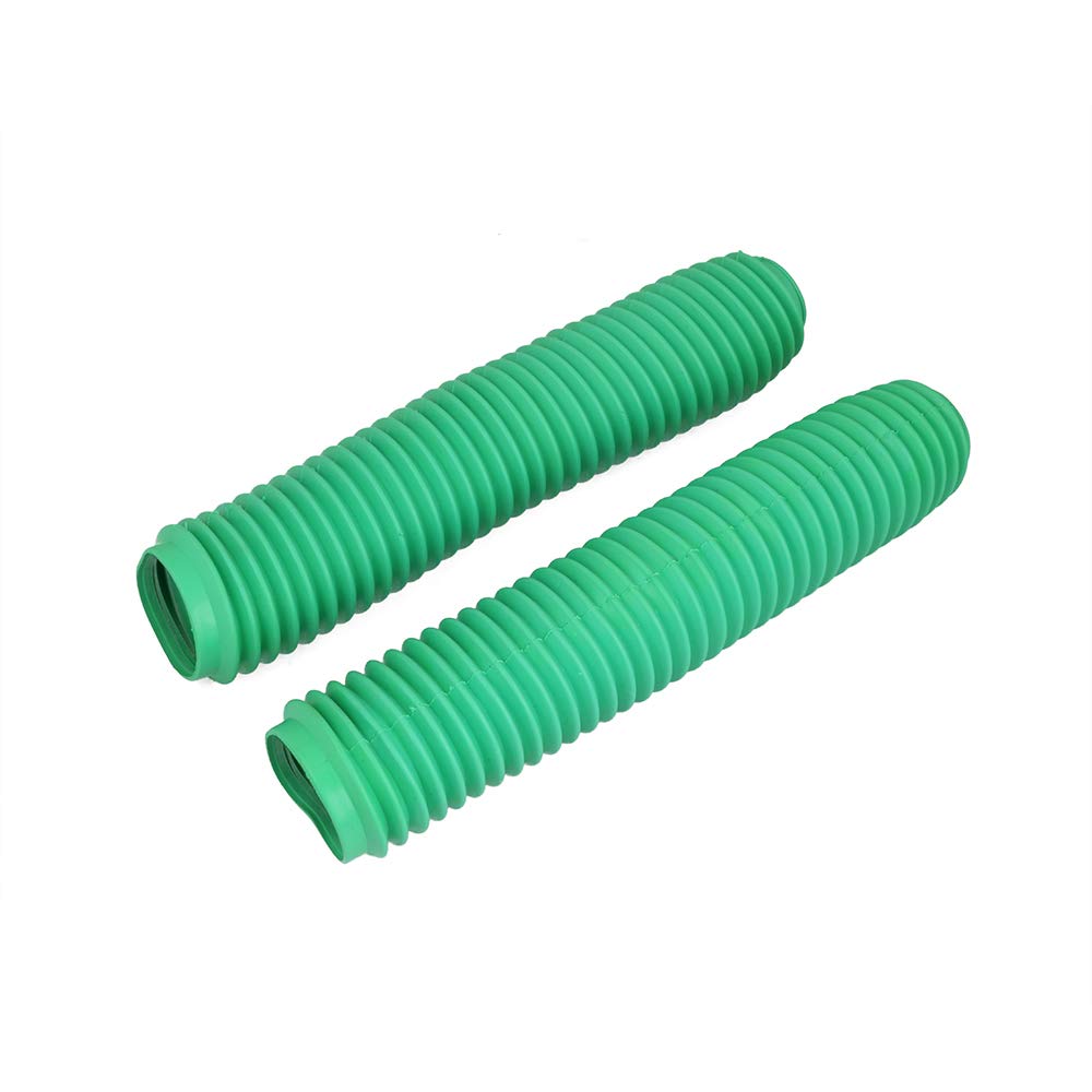 Copri Forcella Forcelle Moto Soffietti forcella anteriori in gomma universali per moto adatti per HONDA YAMAHA KTM KAWASAKI SUZUKI EXC SX XC XCF SXF CR CRF YZ DRZ(Green)