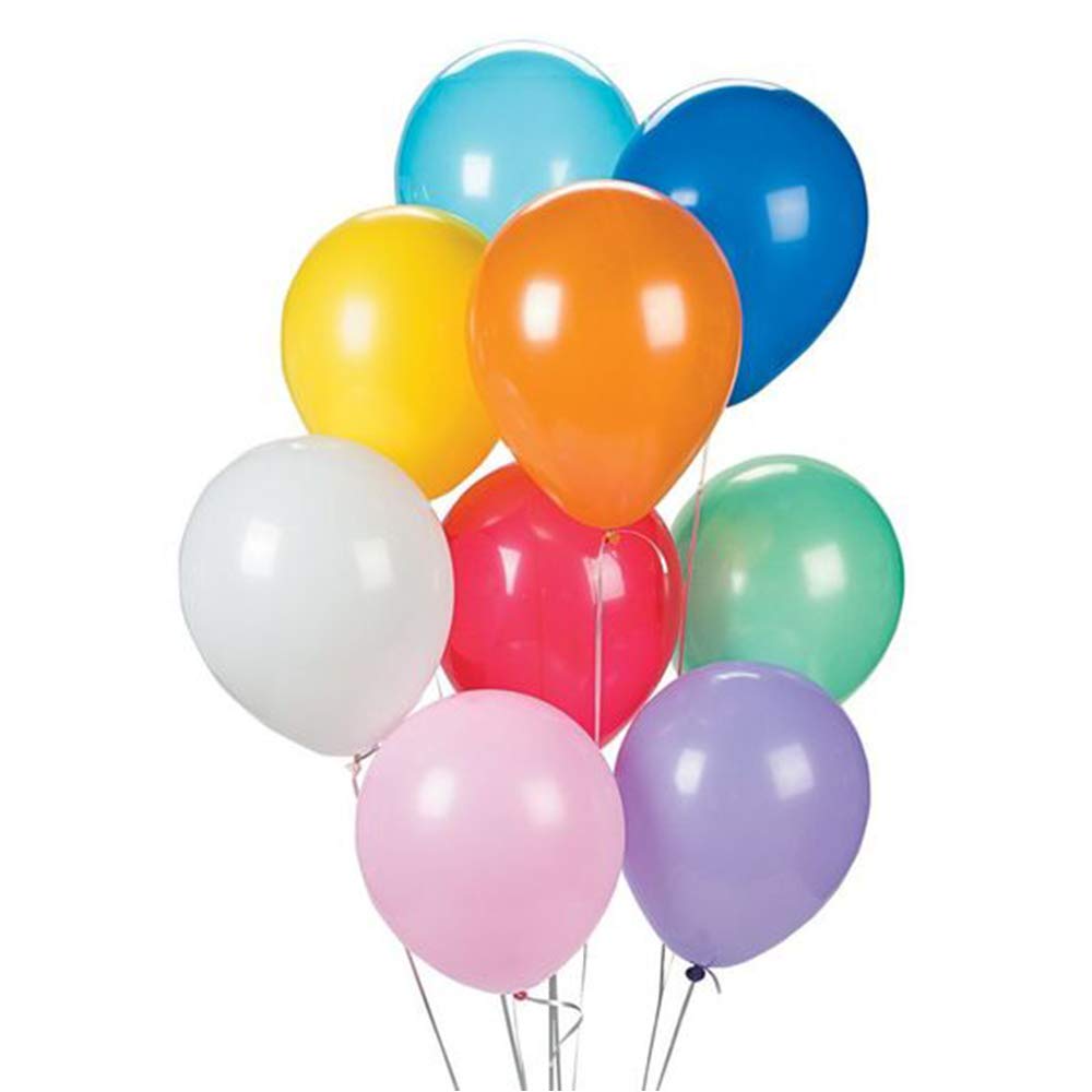 FONBALLOON PARTY 100 Pack 12 Inch,Assorted Color Thicken Round Balloons for Birthday,Christmas,Weddings,Holidays and Party Decorations Supplies