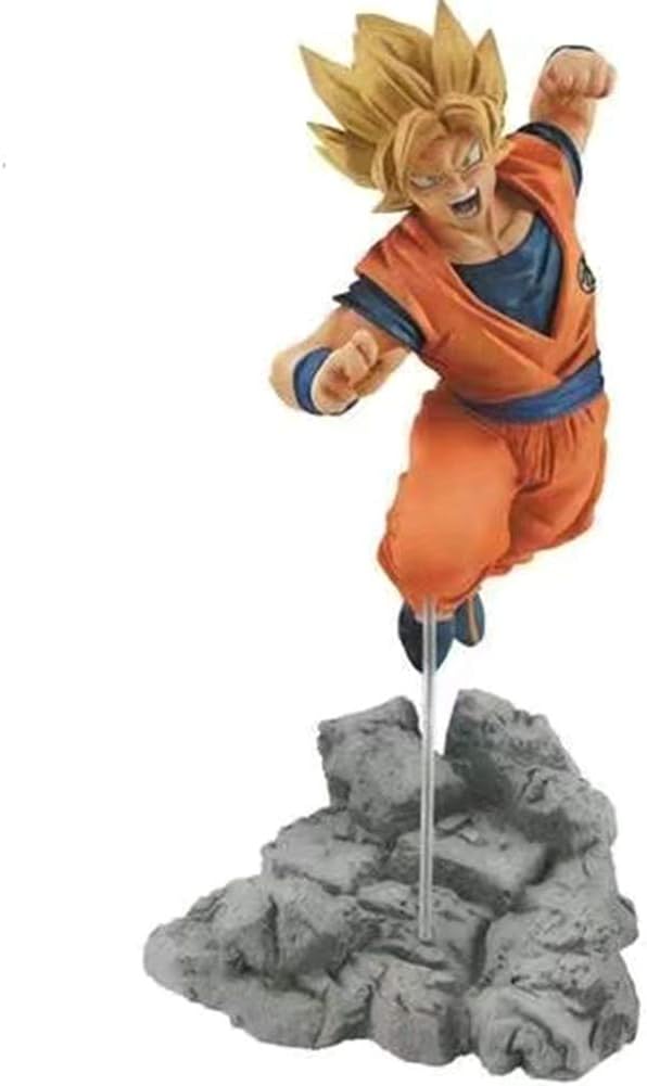 Gyrate 18cm Dragon Ball Z Super Saiyan Kamehameha Son Goku Kakarotto PVC Action Figure Toys( yellow)