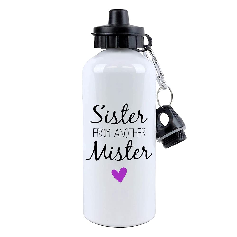 Giftme Sister From Another Mister Themed Birthday Gift Aluminium 500 Ml Water Bottle Sports Bottle.