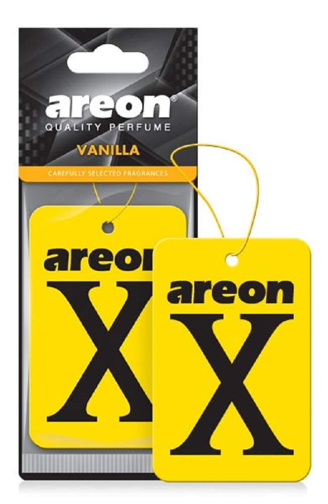 AREONX XV03D Hanging Best Car Air Freshener Vanilla Scent, Paper Hanging Ornaments, Long Lasting Scent for Car or Home -12 Pack