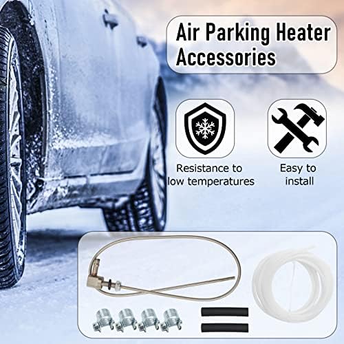 Fuel Tank Standpipe Kit for Webasto/Eberspacher, Fuel Tank Stand Pipe Kit for All Fuel Heaters Up to 4kw, Metal Fuel Standpipe Sucking Device Needle Pipe Air Parking Heater Accessories (09031118)