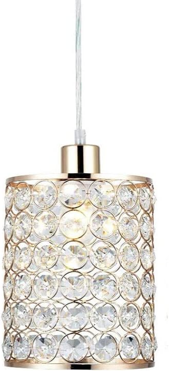 WFZRXFC Metalen Lampvoet Hoge Lichtdoorlatendheid Zwart/Goud/Chroom Glazen Lampenkap Hangende Lampen Vintage Kristallen Glazen Hanglamp Armatuur Keuken Eiland Eetkamer Kroonluchter Plafondlamp