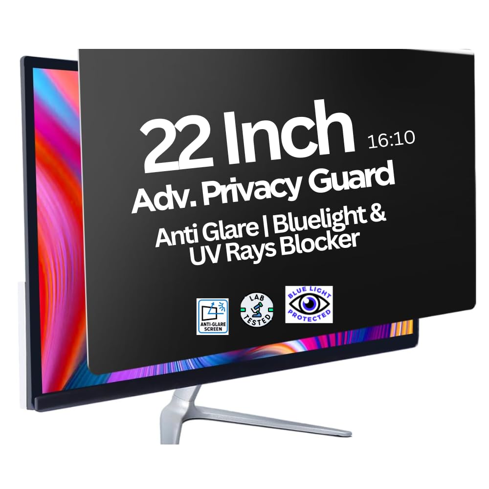 PxIn 22 Inch (16:10) Monitor Privacy Screen Guard | No Eye Strain | Anti-Glare & Blue Light UV, Anti Scratch, No Dry Eyes | (B0C2CHYXYJ) Amazon Price History, Amazon Price Tracker