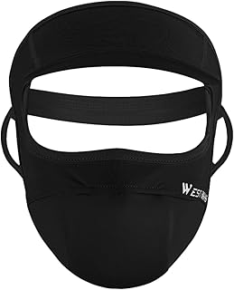 itrimaka UV Masque,Uv Face Masque with Brim | Breathable Masque, Washable Reusable Masque, UV Protection Eye Protection Ice Silk Sunscreen Masque