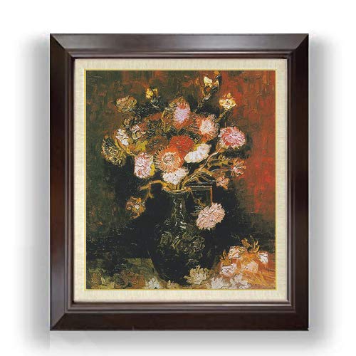 油彩画『花瓶とボトル』F10 Amazon.co.jp: ゴッホ シオンとフロックスのある花瓶 F10 油絵直筆