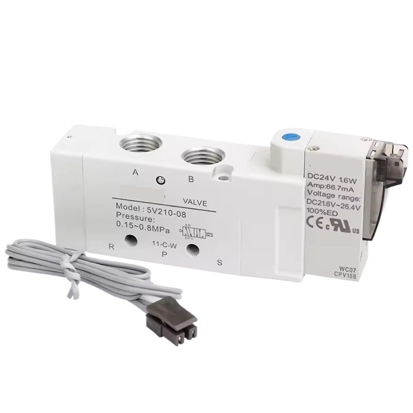 Vanne de commande pneumatique 5V210-08 haute precision pour automatisation