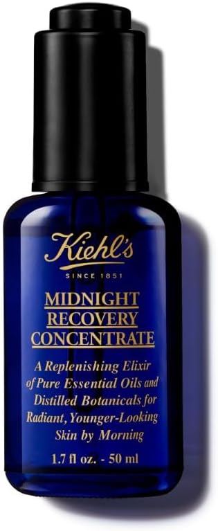 Midnight Recovery Concentrate Moisturising Face Oil, Restores Skin Radiance Overnight, 99.4% Natural Origin Formula