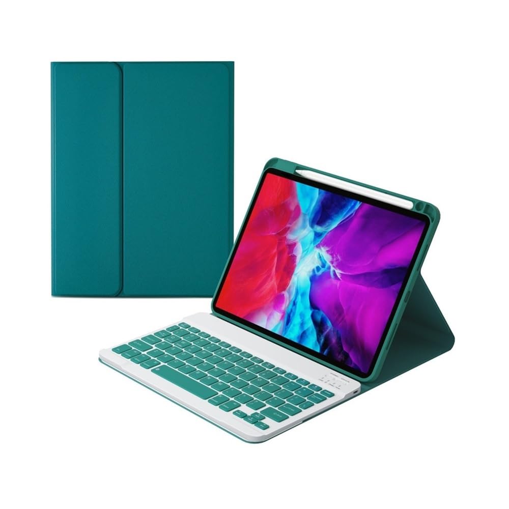 Funda con teclado para iPad Air 4 y 5 de 10.9" con soporte de lápiz anticaídas 7