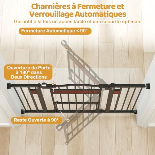 Barrière de sécurité chien sans perçage pour stopper les accès interdits