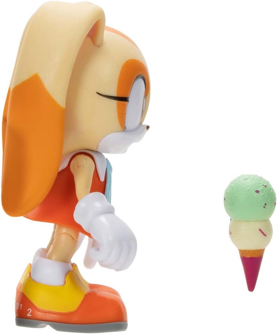 Sonic the Hedgehog 4" Cream with Ice Cream, Blue, 4 inches - Image 3