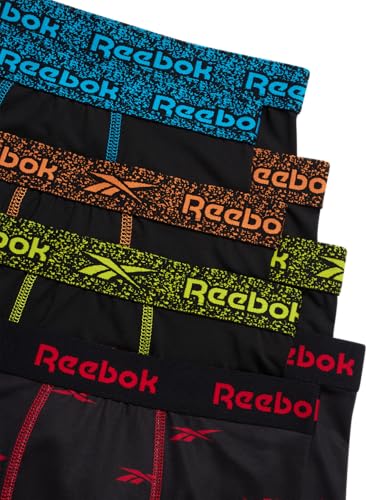 Reebok Boys Boxer Briefs - 8 Pack Performance Stretch Breathable Athletic Underwear Boxers for Boys (Sizes: 6-18)2