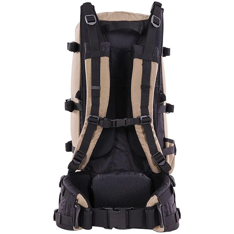 Stone Glacier Sky Guide 7900 Pack with Krux Frame, 7900 Cubic Inches, Tan, Small, Heavy-Duty YKK Zippers, 150+ Pound Load, Made in USA (50115-TN-S)