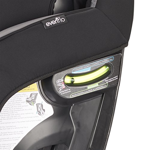 Evenflo EveryStage DLX All-in-One Car Seat, Infant Convertible & Booster Seat, Grows with Child Up to 120 lbs, Angled for Comfort and Safety, 3-Times-Tighter Installation, Highlands Green