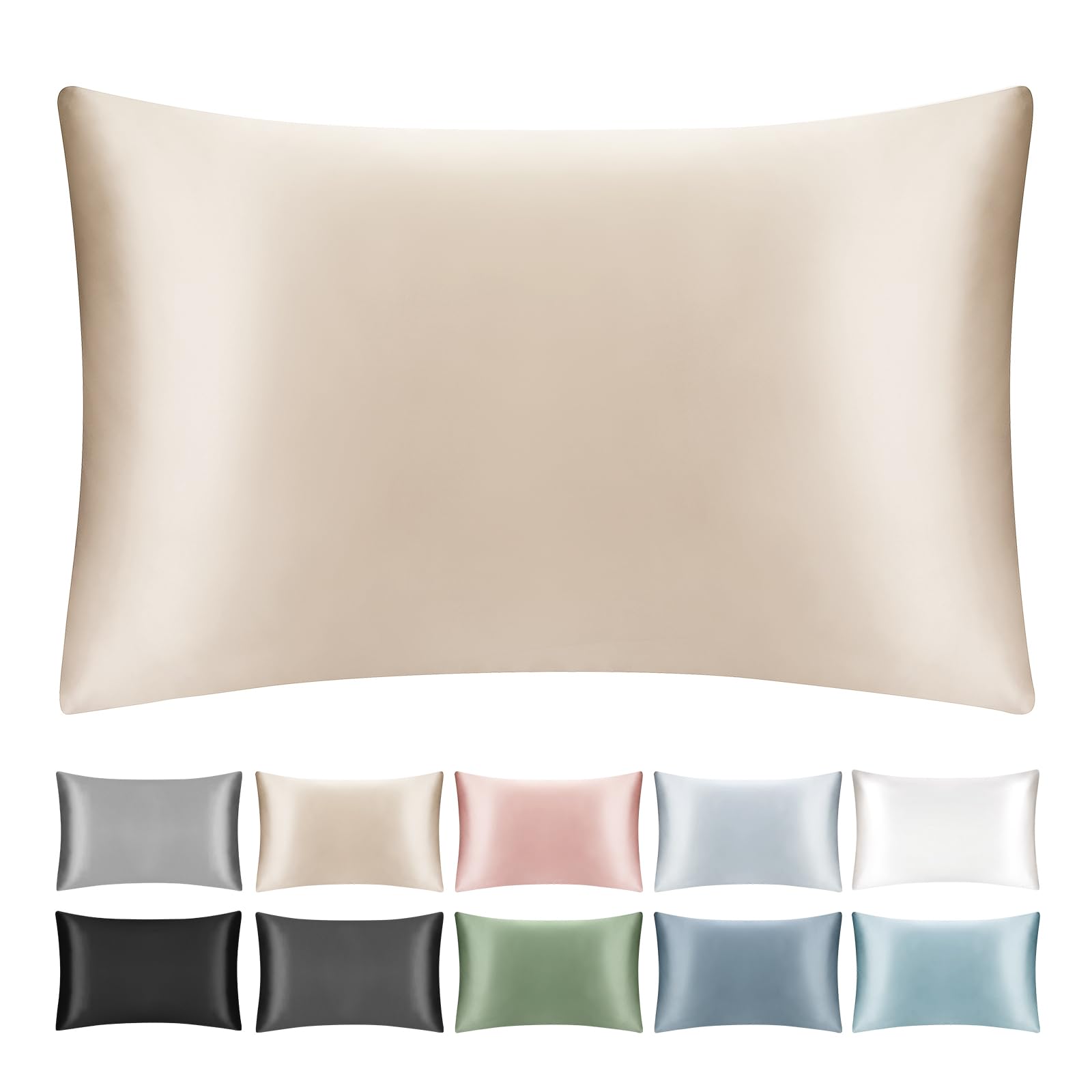 SILKTALE 100% 19MM Mulberry Silk Toddler/Travel Pillowcase, Small Silk Pillow Case for Kids/Baby with Hidden Zipper 1pc