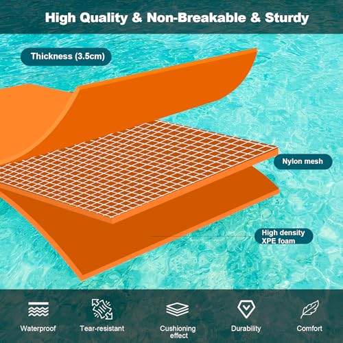 Bsteciar TAPIS FLOTTANT PISCINE 7' X 3' Floating Water Mats thumb #1