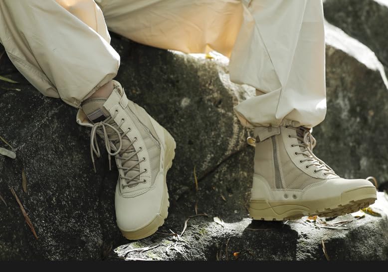 Women's Hiking Work Tactical Boots Waterproof Summer Camp Outdoor Desert Boots,Women's Outdoor Hiking Boots Desert Jungle Off-road Training, High Top Hiking Boots